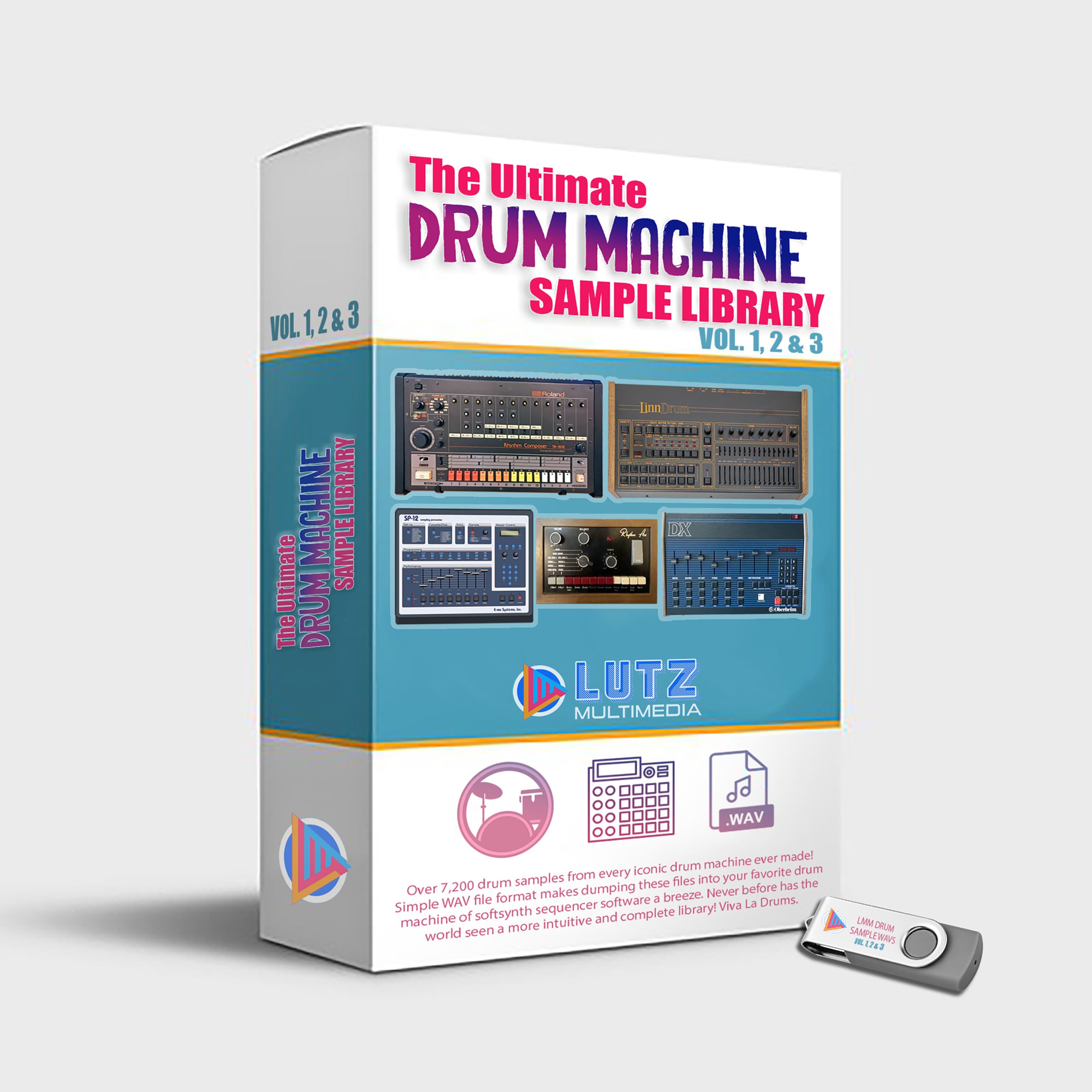 LMM Ultimate Drum Machine Sample Library – Vol 1, 2 and 3 Now Available!