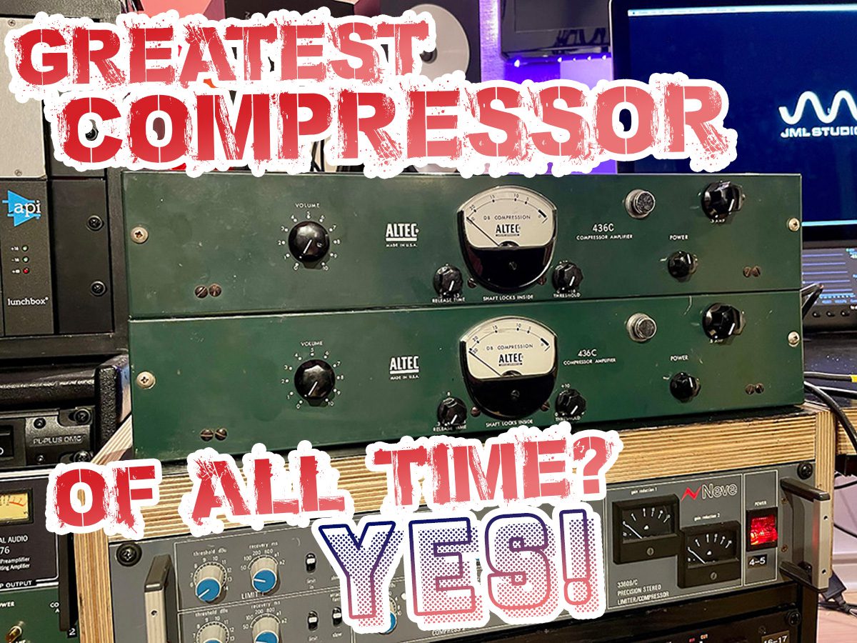 Is the Altec 436C The Greatest Audio Compressor Ever Made? Yes!