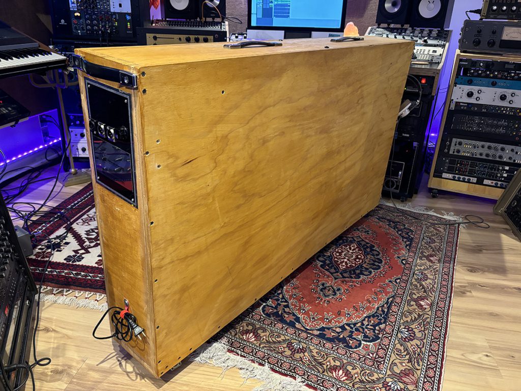 side angle view of the JML Plate Reverb Unit