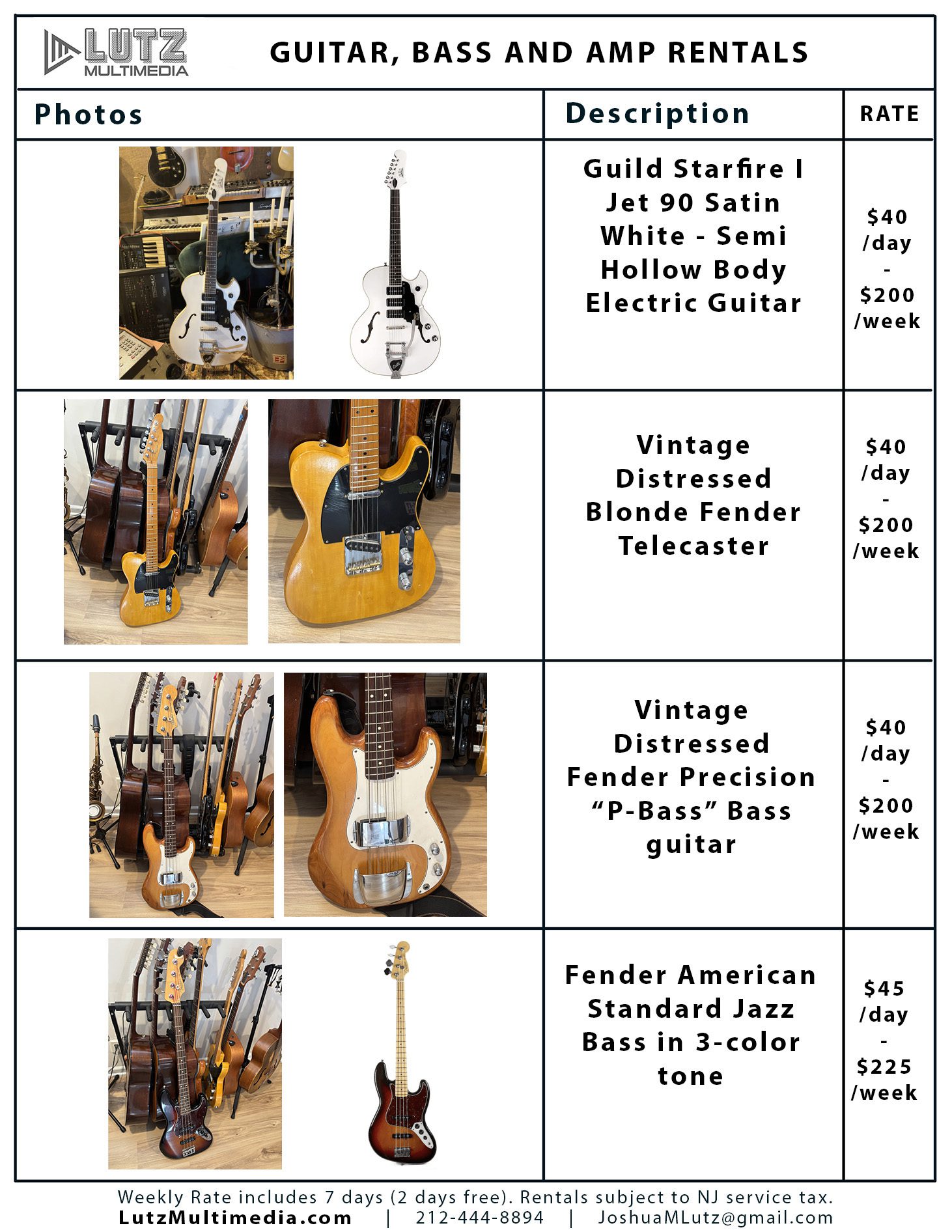 LMM Guitar & Amp Rental P6